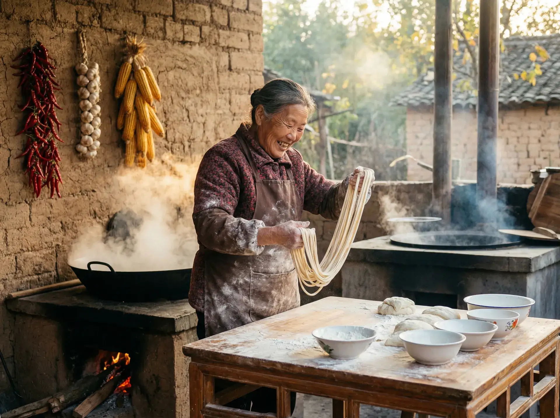 农家大嫂手擀面 - 闯关东中篇下载 乡村美食